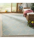 Safavieh Linden  Aqua / Cream LND125 9 ft. X 12 ft. Rectangle Rug