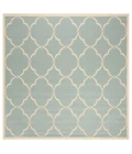 Safavieh Linden  Aqua / Cream LND125 6 ft. 7 in. X 6 ft. 7 in. Square Rug