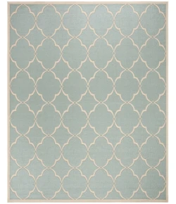 Safavieh Linden  Aqua / Cream LND125 9 ft. X 12 ft. Rectangle Rug