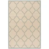 Safavieh Linden  Cream / Aqua LND125 8 ft. X 10 ft. Rectangle Rug