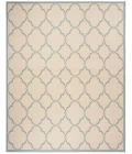 Safavieh Linden  Cream / Aqua LND125 9 ft. X 12 ft. Rectangle Rug
