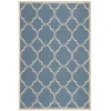 Safavieh Linden  Blue / Creme LND125 5 ft. 3 in. X 7 ft. 6 in. Rectangle Rug