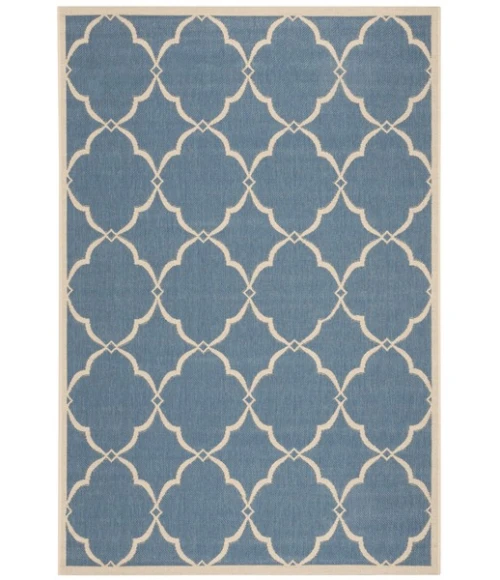 Safavieh Linden  Blue / Creme LND125 4 ft. X 6 ft. Rectangle Rug