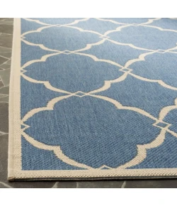 Safavieh Linden  Blue / Creme LND125 6 ft. 7 in. X 6 ft. 7 in. Square Rug