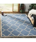 Safavieh Linden  Blue / Creme LND125 6 ft. 7 in. X 6 ft. 7 in. Square Rug