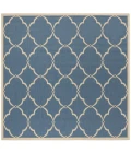 Safavieh Linden  Blue / Creme LND125 6 ft. 7 in. X 6 ft. 7 in. Square Rug