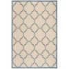Safavieh Linden  Cream / Blue LND125 4 ft. X 6 ft. Rectangle Rug