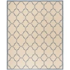 Safavieh Linden  Cream / Blue LND125 8 ft. X 10 ft. Rectangle Rug