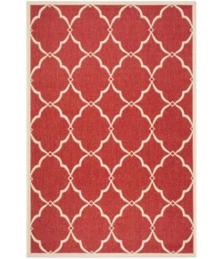 Safavieh Linden  Red / Creme LND125 4 ft. X 6 ft. Rectangle Rug