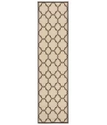 Safavieh Linden  Creme / Brown LND125 2 ft. 2 in. X 8 ft. Runner Rug