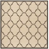 Safavieh Linden  Creme / Brown LND125 6 ft. 7 in. X 6 ft. 7 in. Square Rug