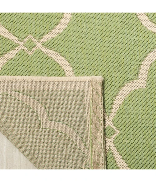 Safavieh Linden  Olive / Cream LND125 6 ft. 7 in. X 6 ft. 7 in. Square Rug