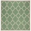 Safavieh Linden  Green / Creme LND125 6 ft. 7 in. X 6 ft. 7 in. Square Rug