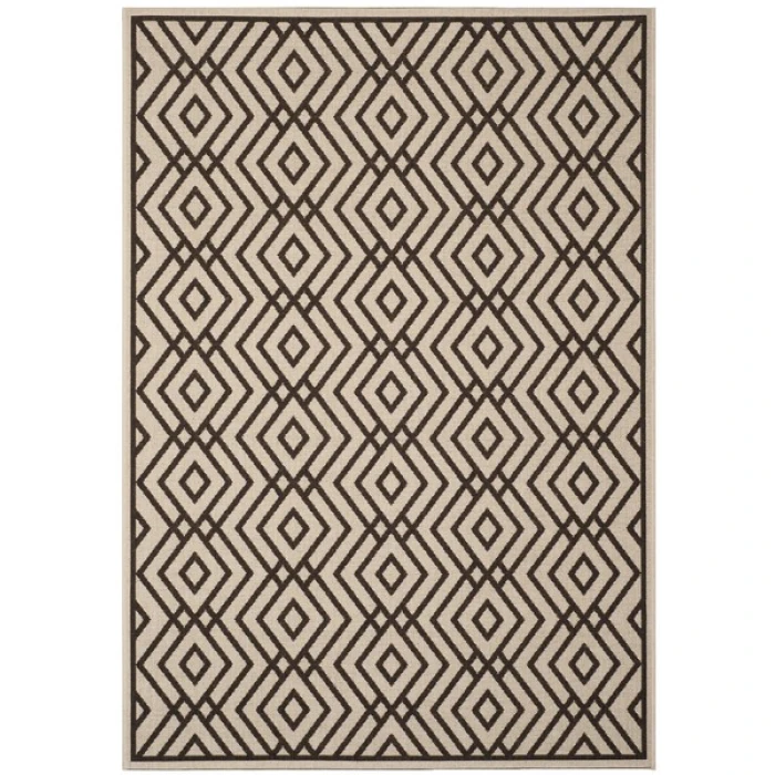 Safavieh Linden  Natural / Brown LND126 5 ft. 3 in. X 7 ft. 6 in. Rectangle Rug