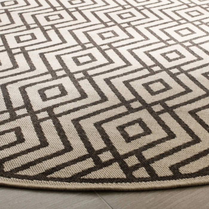 Safavieh Linden  Natural / Brown LND126 5 ft. 3 in. X 7 ft. 6 in. Rectangle Rug