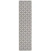 Safavieh Linden  Light Grey / Charcoal LND127 2 ft. 2 in. X 8 ft. Runner Rug