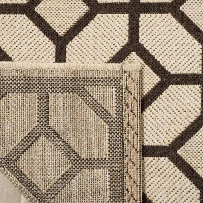 Safavieh Linden  Natural / Brown LND127 2 ft. 2 in. X 8 ft. Runner Rug