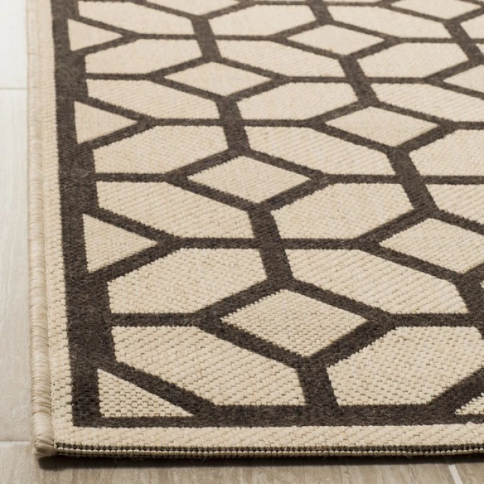 Safavieh Linden  Natural / Brown LND127 2 ft. 2 in. X 8 ft. Runner Rug