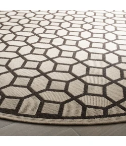 Safavieh Linden  Natural / Brown LND127 6 ft. 7 in. X 6 ft. 7 in. Round Rug