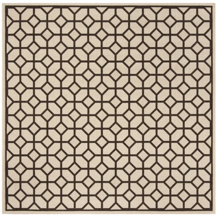 Safavieh Linden  Natural / Brown LND127 6 ft. 7 in. X 6 ft. 7 in. Square Rug