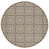 Safavieh Linden  Natural / Brown LND128 6 ft. 7 in. X 6 ft. 7 in. Round Rug