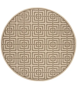 Safavieh Linden  Cream / Beige LND128 6 ft. 7 in. X 6 ft. 7 in. Round Rug