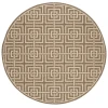 Safavieh Linden  Beige / Cream LND128 6 ft. 7 in. X 6 ft. 7 in. Round Rug