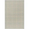 Safavieh Linden  Aqua / Cream LND128 4 ft. X 6 ft. Rectangle Rug