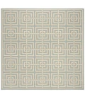 Safavieh Linden  Aqua / Cream LND128 6 ft. 7 in. X 6 ft. 7 in. Square Rug