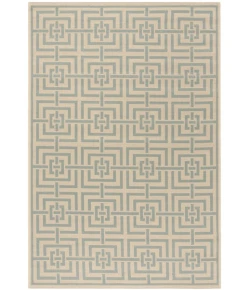 Safavieh Linden  Cream / Aqua LND128 4 ft. X 6 ft. Rectangle Rug