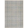 Safavieh Linden  Cream / Blue LND128 4 ft. X 6 ft. Rectangle Rug