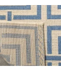 Safavieh Linden  Cream / Blue LND128 6 ft. 7 in. X 6 ft. 7 in. Square Rug
