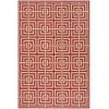 Safavieh Linden  Red / Creme LND128 4 ft. X 6 ft. Rectangle Rug