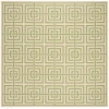 Safavieh Linden  Cream / Olive LND128 6 ft. 7 in. X 6 ft. 7 in. Square Rug