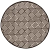 Safavieh Linden  Natural / Brown LND129 6 ft. 7 in. X 6 ft. 7 in. Round Rug