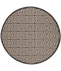 Safavieh Linden  Natural / Brown LND129 6 ft. 7 in. X 6 ft. 7 in. Round Rug