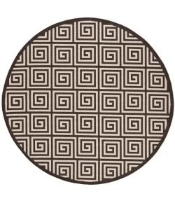 Safavieh Linden  Natural / Brown LND129 6 ft. 7 in. X 6 ft. 7 in. Round Rug
