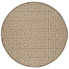 Safavieh Linden  Cream / Beige LND129 6 ft. 7 in. X 6 ft. 7 in. Round Rug