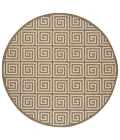 Safavieh Linden  Cream / Beige LND129 6 ft. 7 in. X 6 ft. 7 in. Round Rug