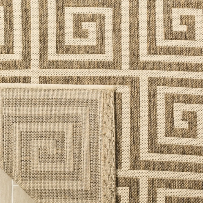 Safavieh Linden  Beige / Cream LND129 6 ft. 7 in. X 6 ft. 7 in. Square Rug