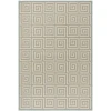 Safavieh Linden  Cream / Aqua LND129 5 ft. 3 in. X 7 ft. 6 in. Rectangle Rug