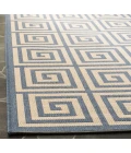 Safavieh Linden  Cream / Blue LND129 6 ft. 7 in. X 6 ft. 7 in. Round Rug