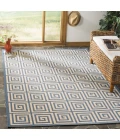 Safavieh Linden  Cream / Blue LND129 4 ft. X 6 ft. Rectangle Rug