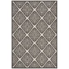 Safavieh Linden  Light Grey / Charcoal LND132 5 ft. 3 in. X 7 ft. 6 in. Rectangle Rug
