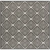 Safavieh Linden  Light Grey / Charcoal LND132 6 ft. 7 in. X 6 ft. 7 in. Square Rug