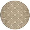 Safavieh Linden  Cream / Beige LND132 6 ft. 7 in. X 6 ft. 7 in. Round Rug