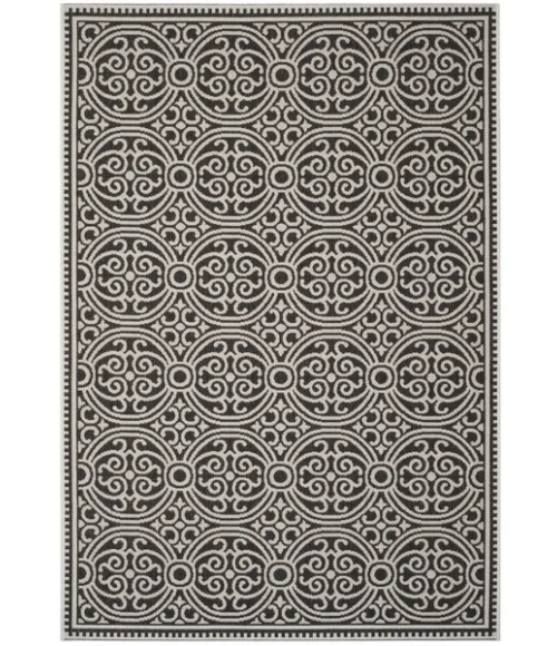 Safavieh Linden  Light Grey / Charcoal LND134 5 ft. 3 in. X 7 ft. 6 in. Rectangle Rug