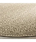 Safavieh Linden  Cream / Beige LND134 6 ft. 7 in. X 6 ft. 7 in. Round Rug