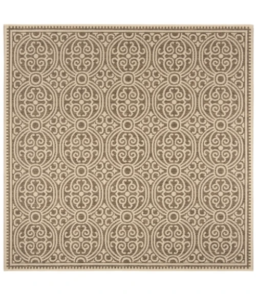Safavieh Linden  Cream / Beige LND134 6 ft. 7 in. X 6 ft. 7 in. Square Rug