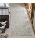 Safavieh Linden  Aqua / Cream LND134 2 ft. 2 in. X 8 ft. Runner Rug
